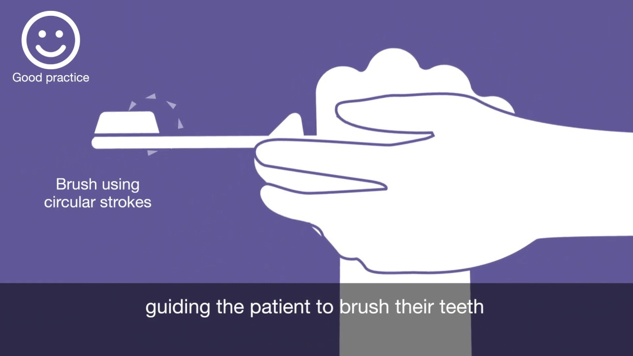 Supporting patients hospital who are resistant to mouth care